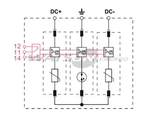 Разрядники Solar T1+T2, RST