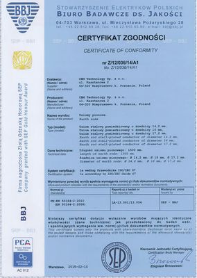 Комплект обмідненого заземлення WTG®-БЕЗПЕКА